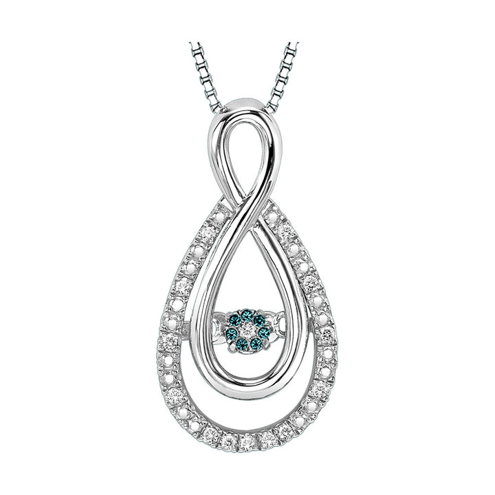 Silver Diamond 1/10Ctw Pendant