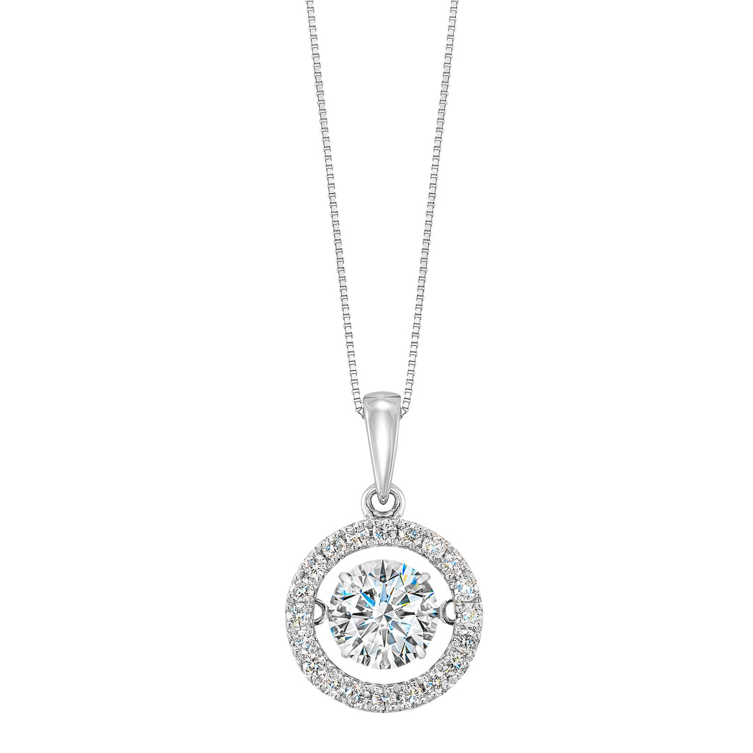 14Kt White Gold Diamond 1 1/4Ctw Pendant