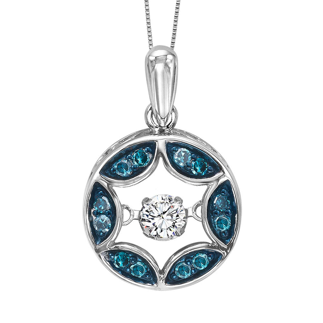 Silver Diamond 1/3Ctw Pendant