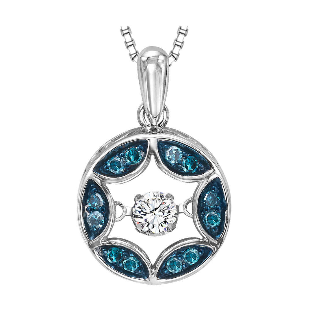 Silver Diamond 1/3Ctw Pendant
