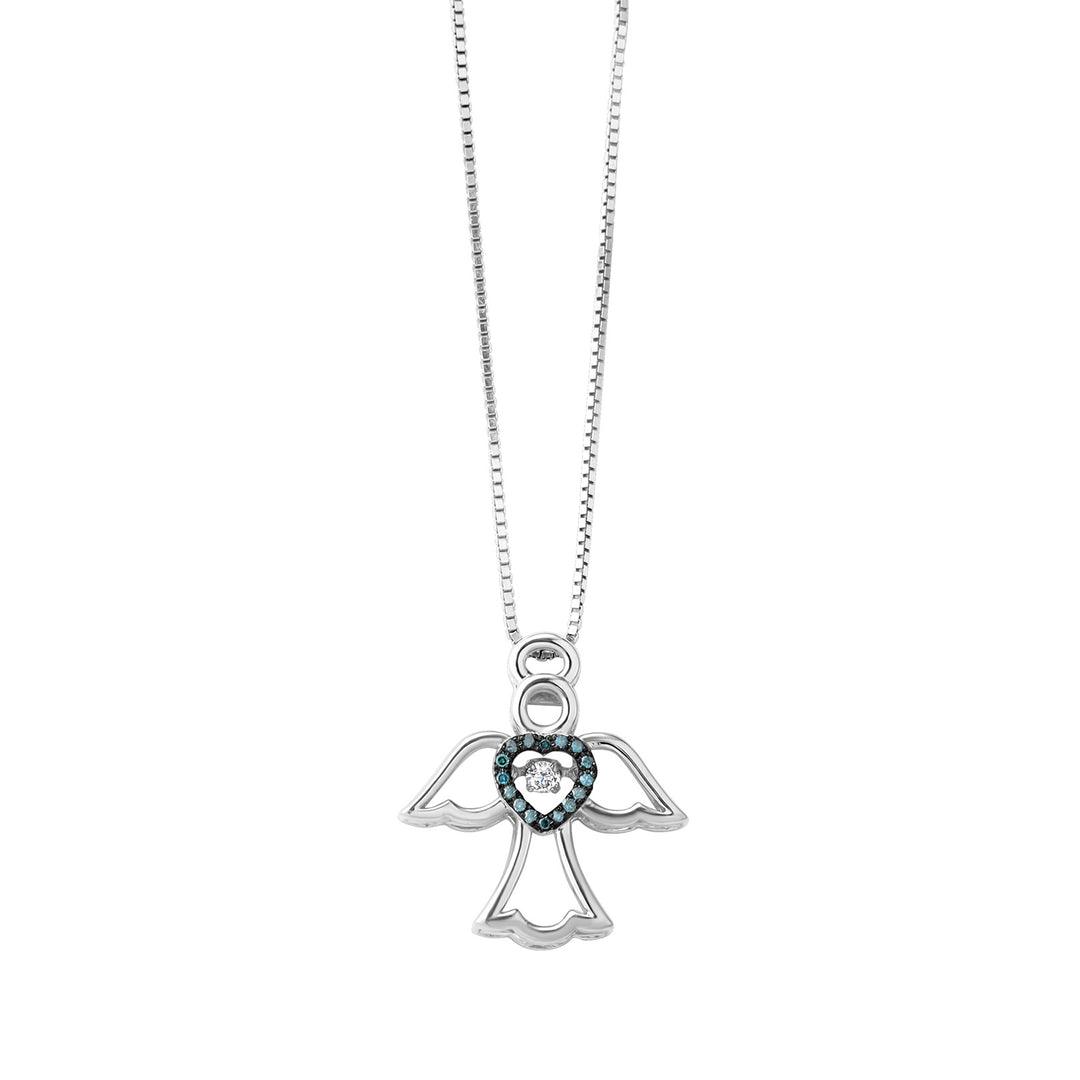 Silver Diamond 1/10Ctw Pendant