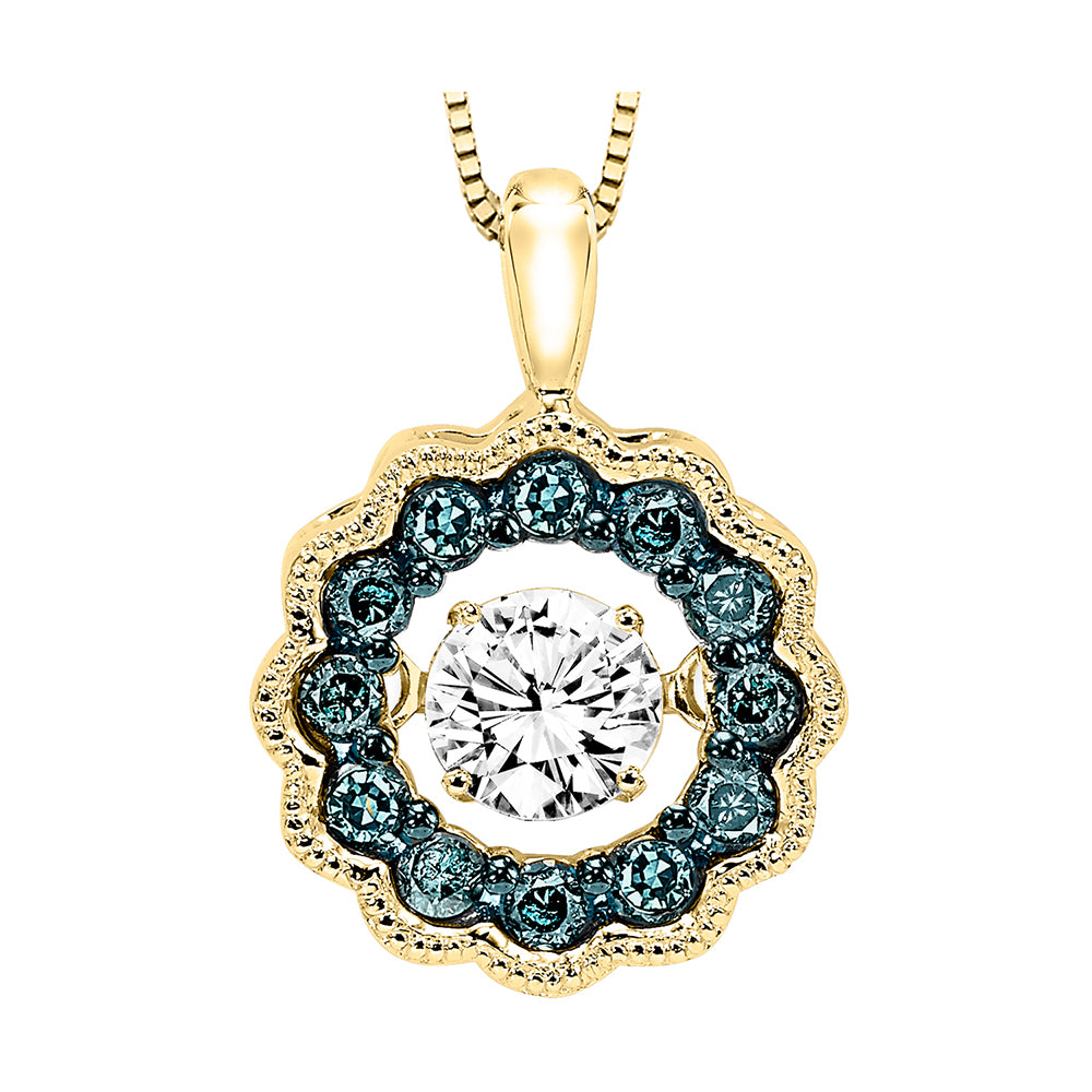 14Kt Yellow Gold Diamond 3/8Ctw Pendant