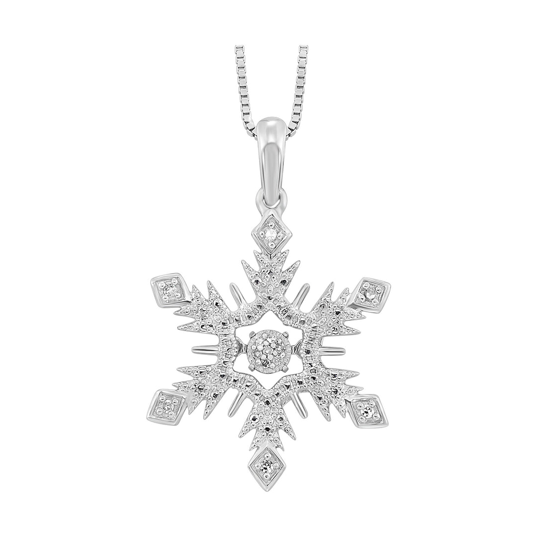 Silver Diamond 1/20Ctw Pendant