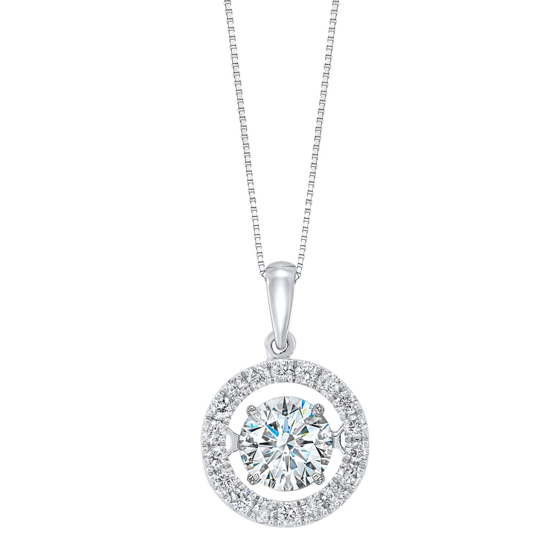 14Kt White Gold Diamond 2 3/8Ctw Pendant