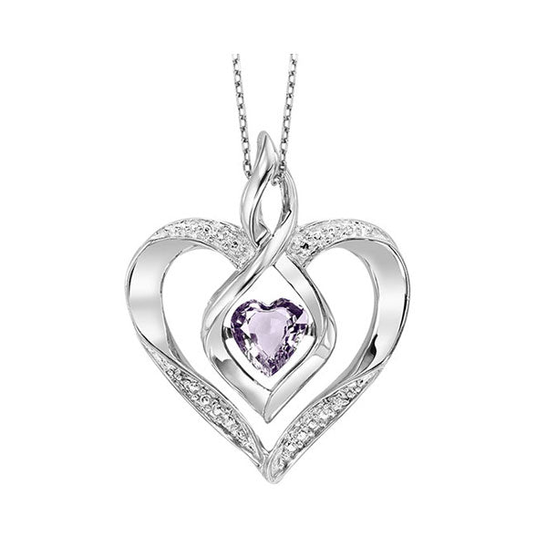 Silver Syn Alexandrite 1/4Ctw Pendant