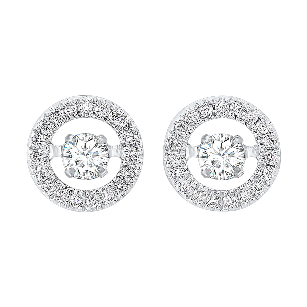14Kt White Gold Diamond 1/4Ctw Earring