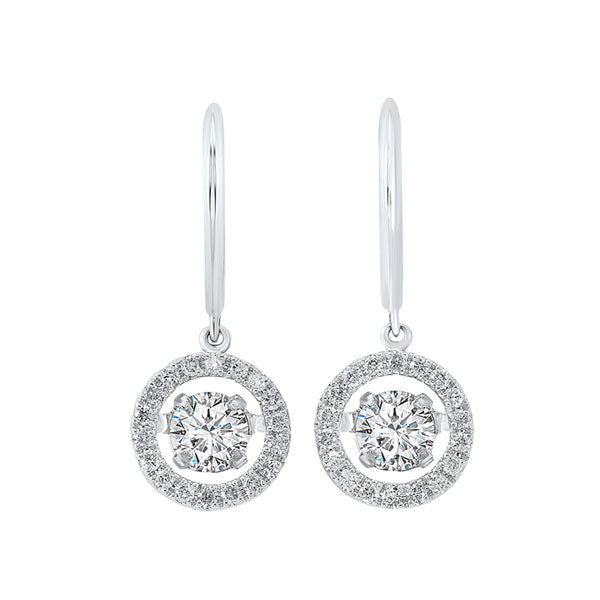 14Kt White Gold Diamond 2Ctw Earring