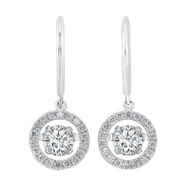 14Kt White Gold Diamond 2Ctw Earring