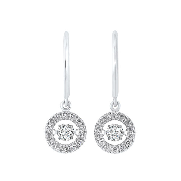 14Kt White Gold Diamond 1Ctw Earring