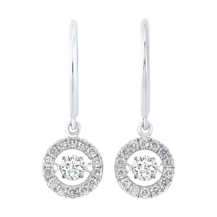14Kt White Gold Diamond 1Ctw Earring
