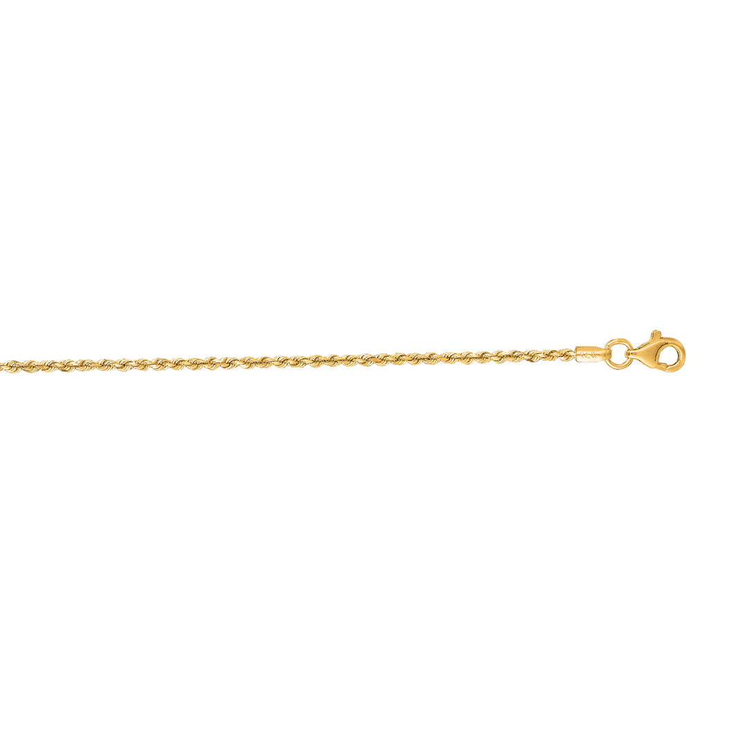 14K Gold 24"" 1.6mm Royal Rope Chain