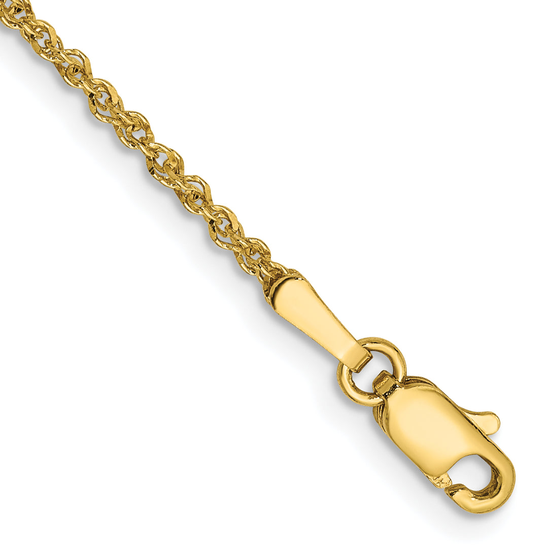 14K 1.7mm Ropa Chain Anklet