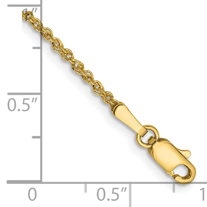 14K 1.7mm Ropa Chain Anklet