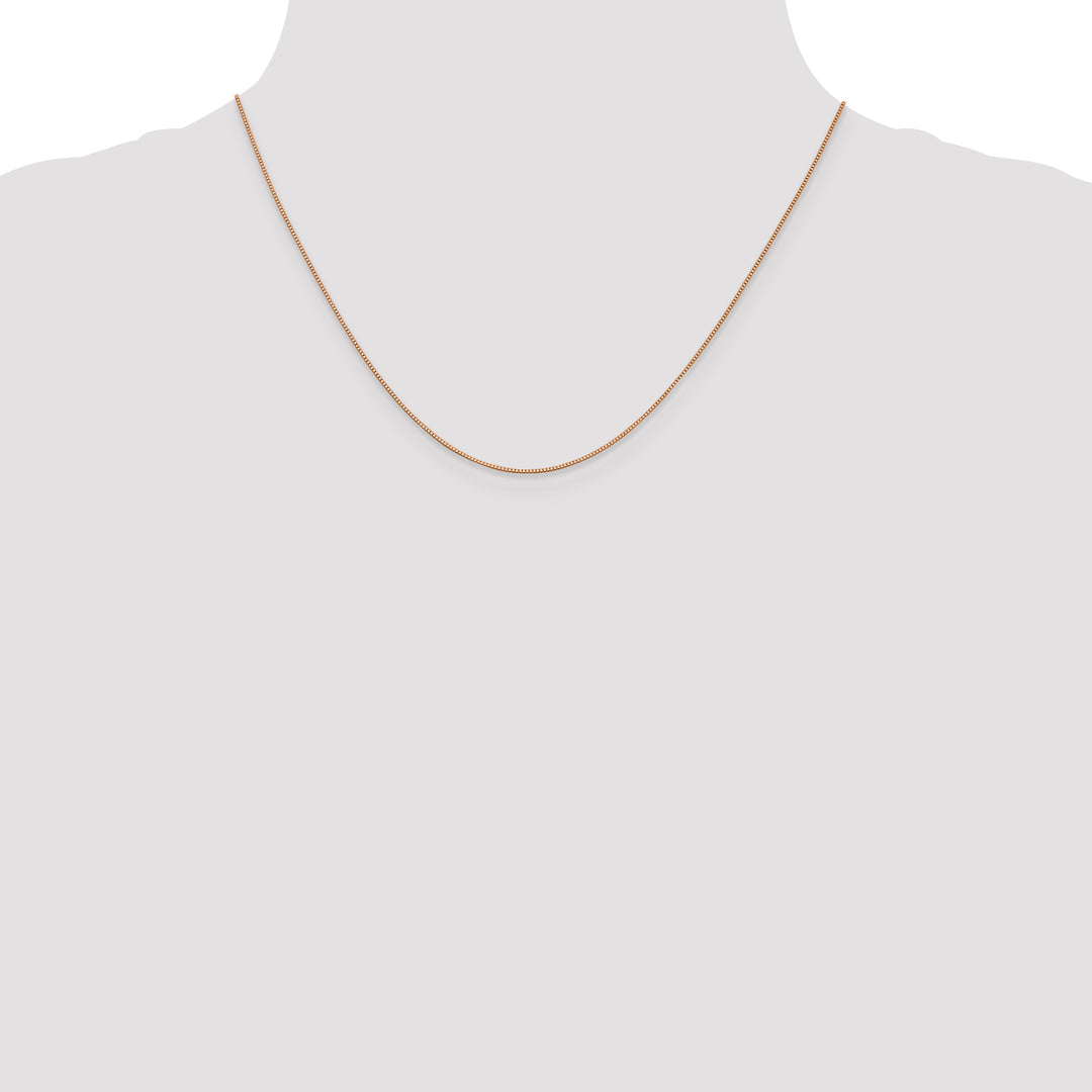 14k Rose Gold .70mm Box Chain