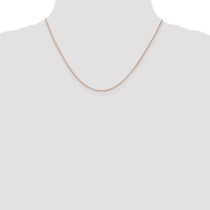 14k Rose Gold .70mm Box Chain