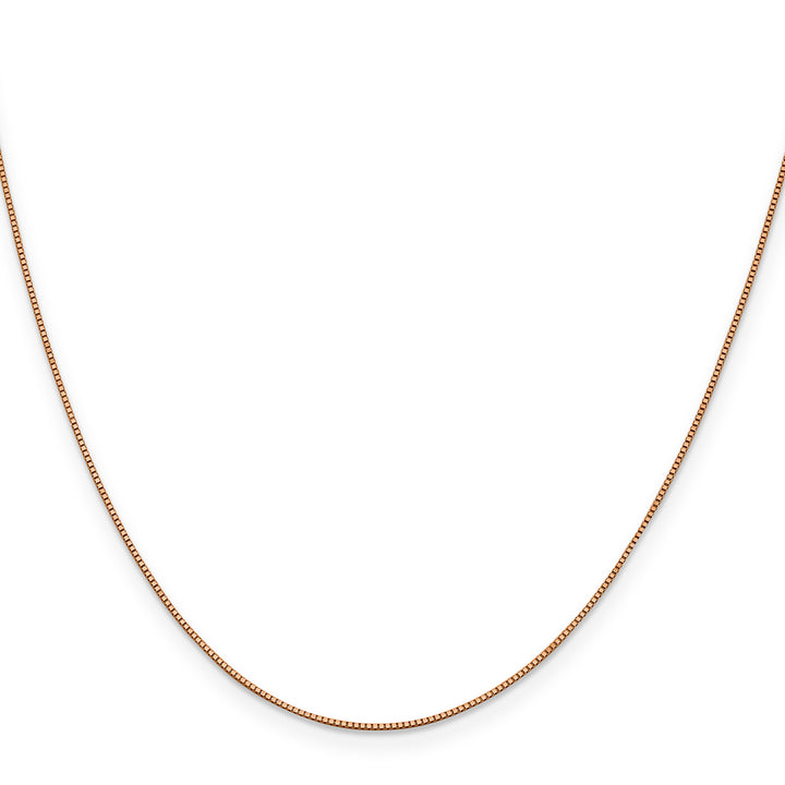 14k Rose Gold .70mm Box Chain