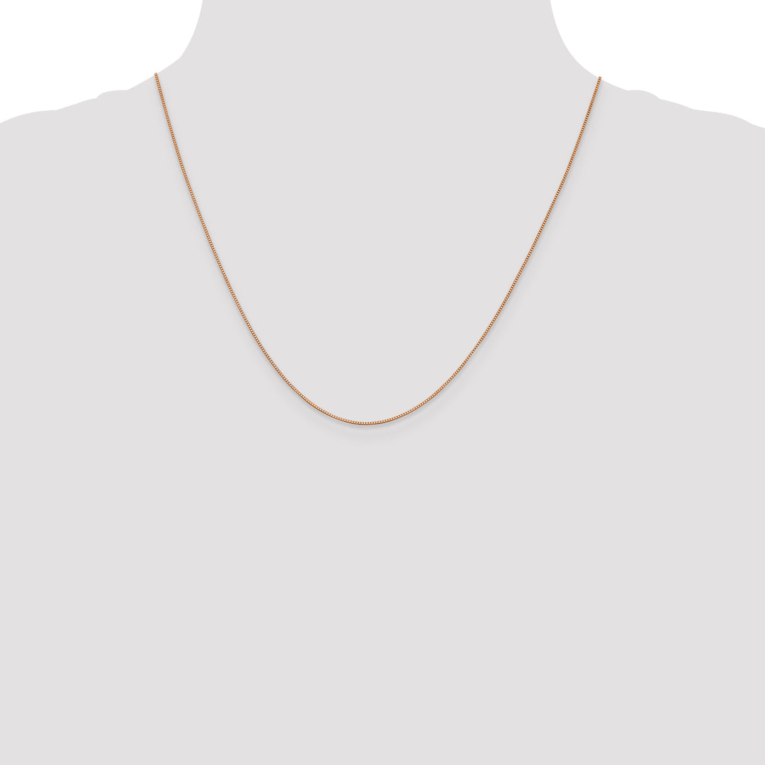 14k Rose Gold .70mm Box Chain