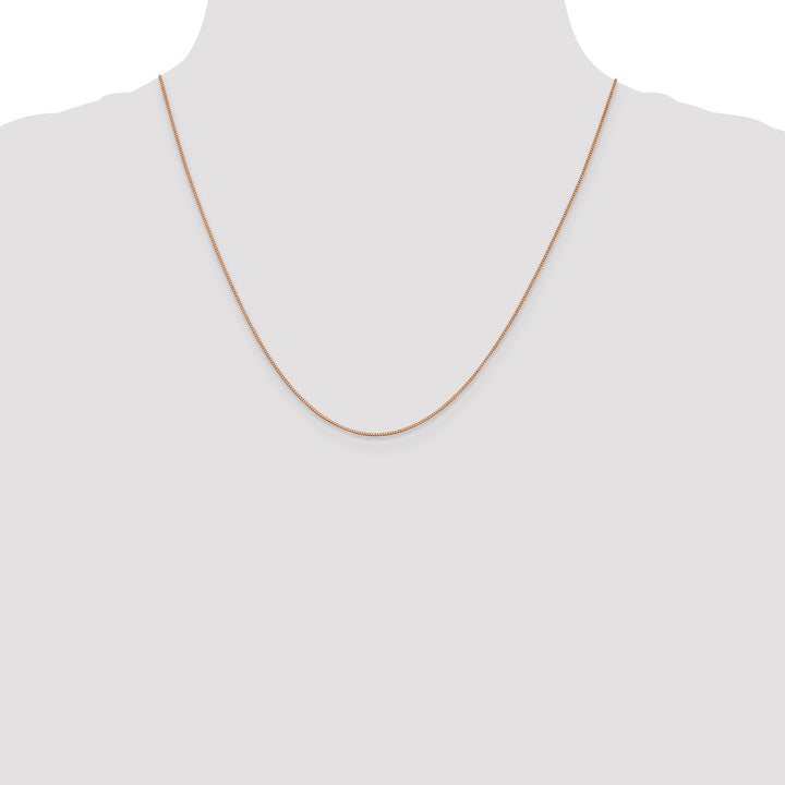 14k Rose Gold .70mm Box Chain