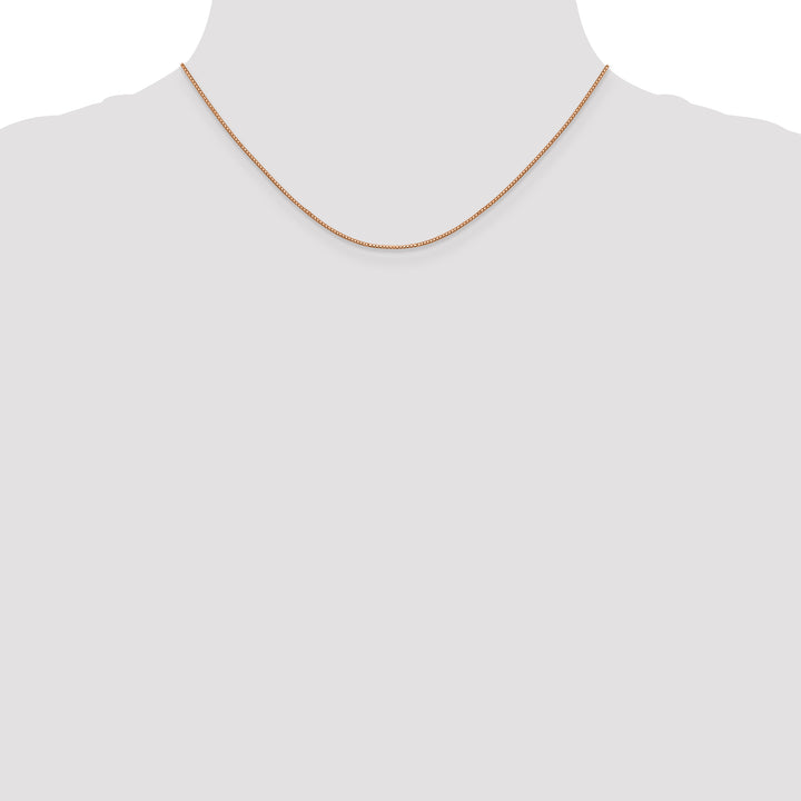 14k Rose Gold .9mm Box Chain