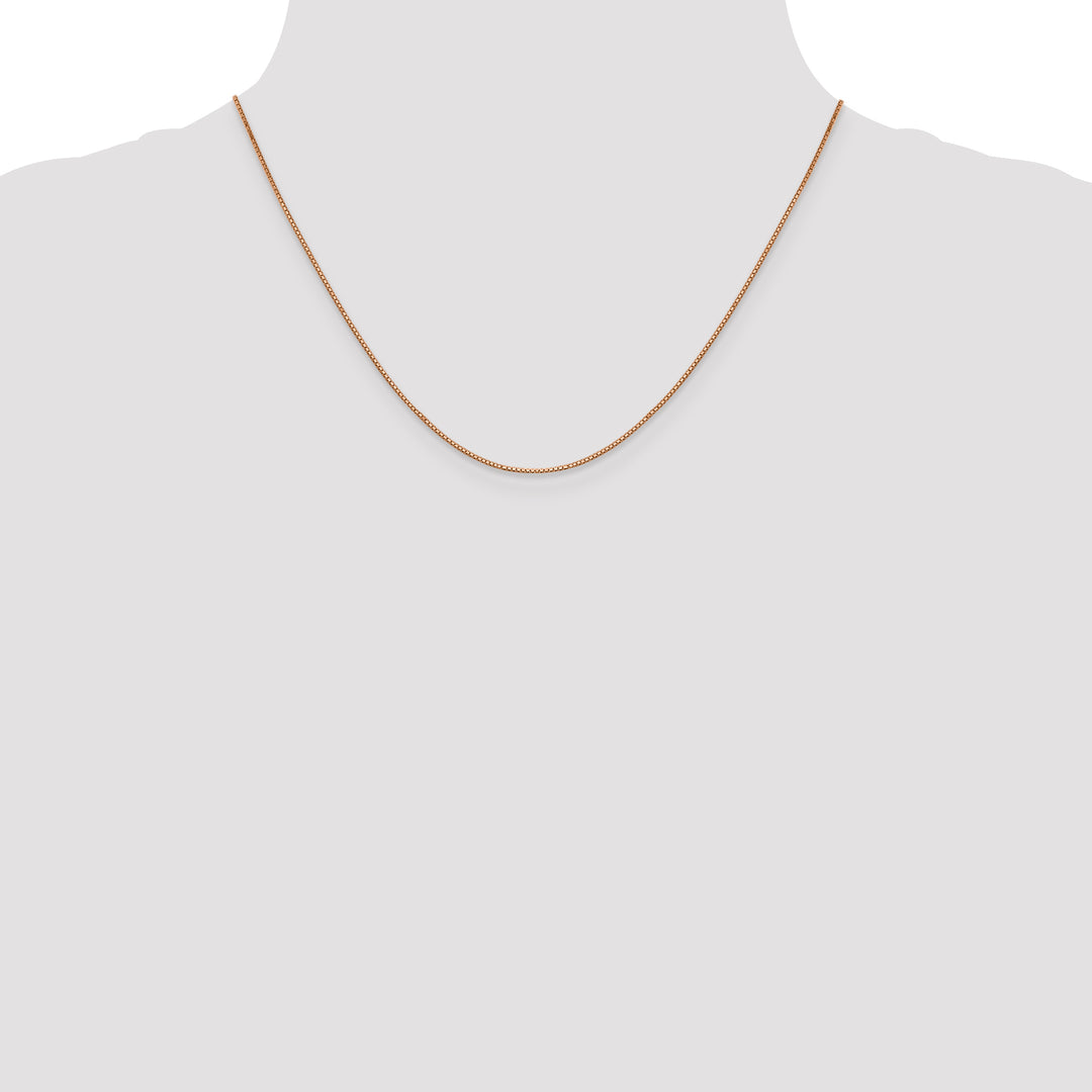 14k Rose Gold .9mm Box Chain