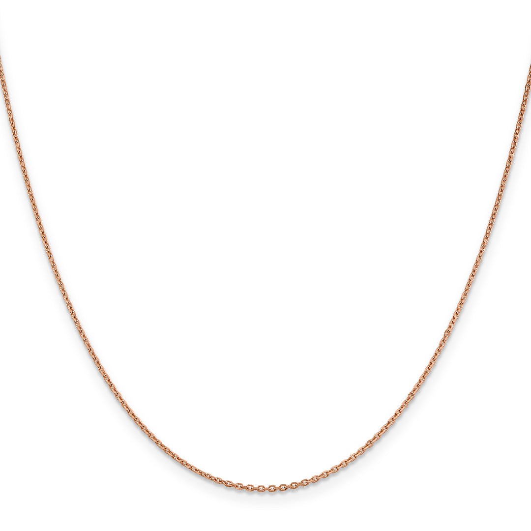 14k Rose Gold 1.4mm D/C Cable Chain