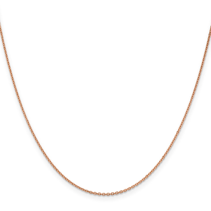 14k Rose Gold 1.4mm D/C Cable Chain