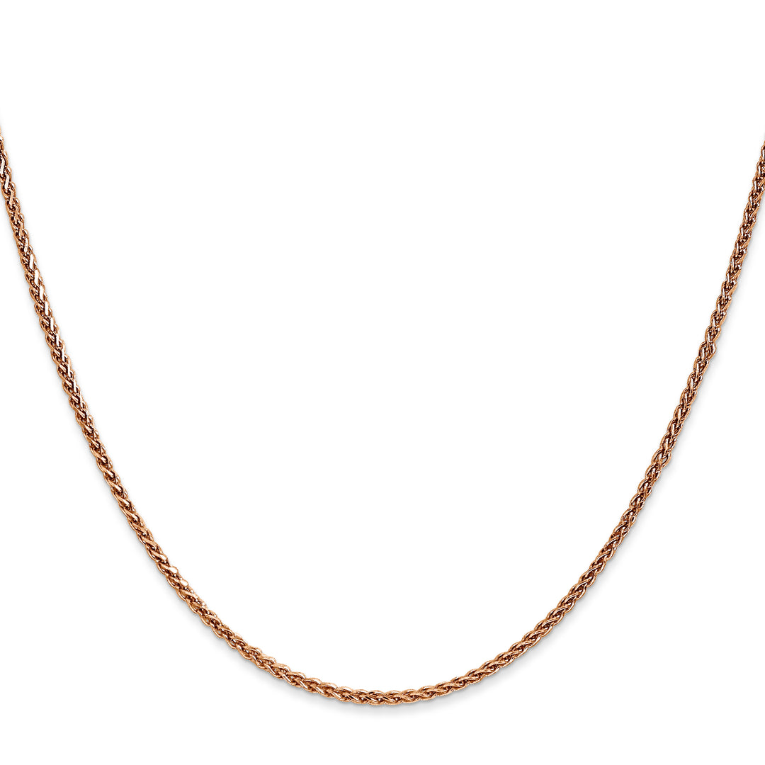 14k Rose Gold 1.7mm D/C Spiga Chain