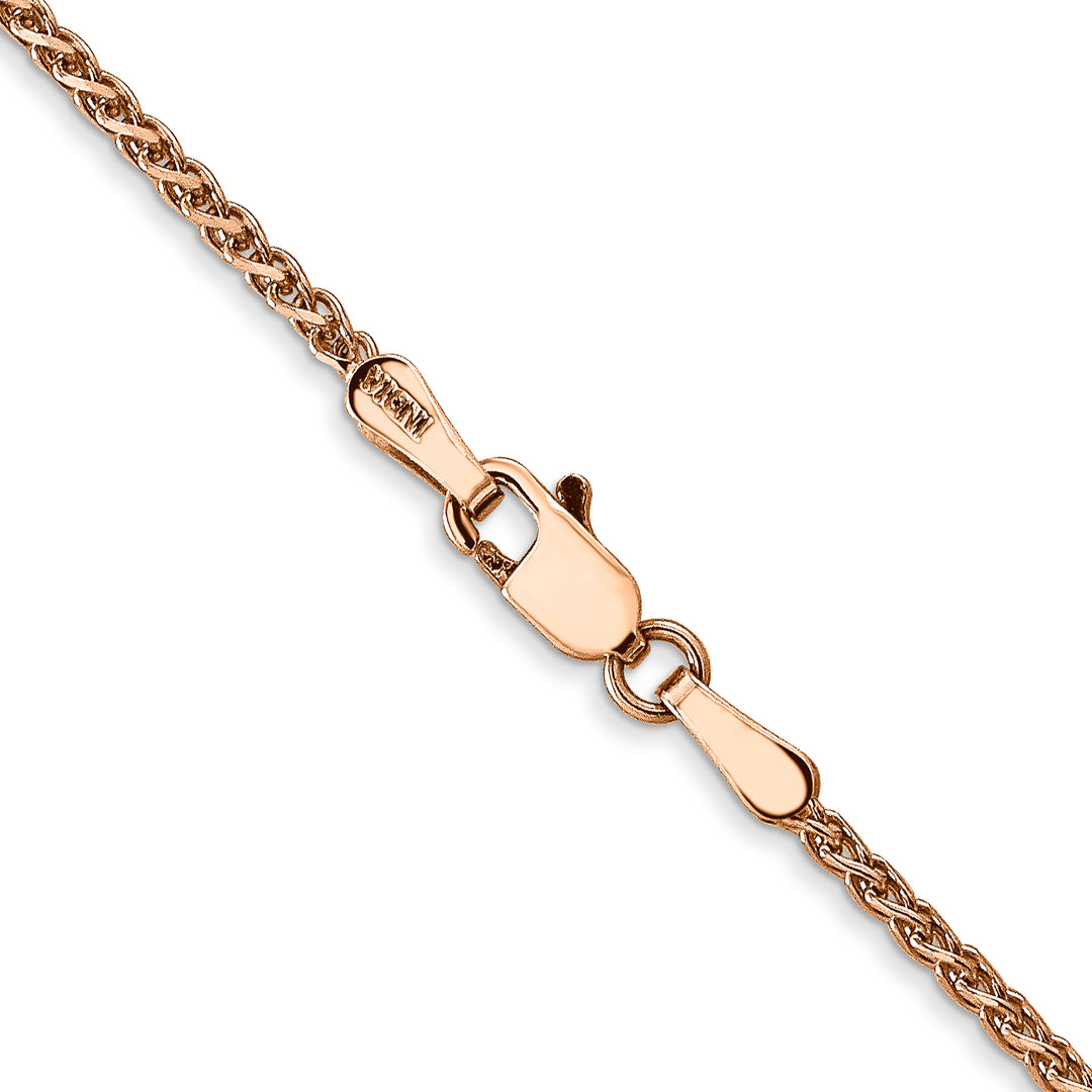 14k Rose Gold 1.7mm D/C Spiga Chain