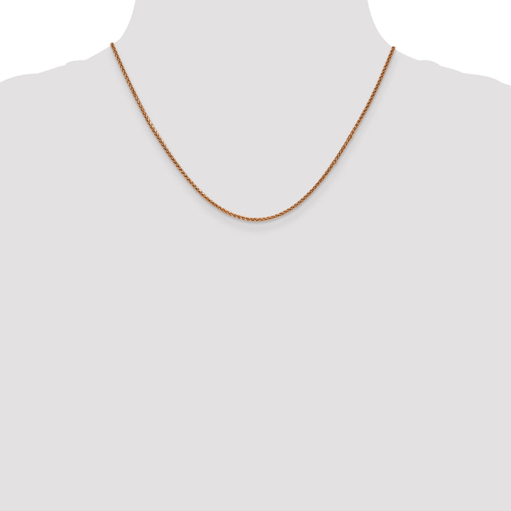 14k Rose Gold 1.7mm D/C Spiga Chain