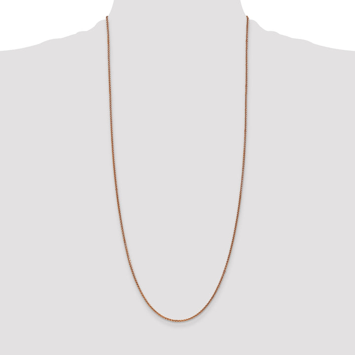 14k Rose Gold 1.7mm D/C Spiga Chain