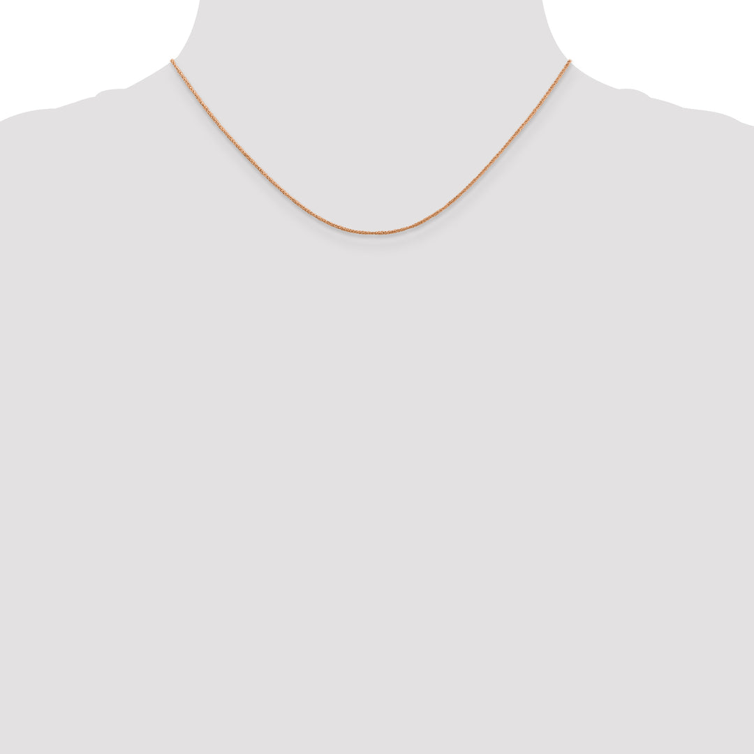 14K Rose Gold .7mm Ropa Chain