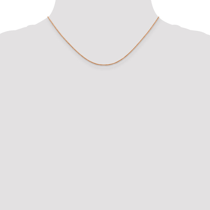 14K Rose Gold .7mm Ropa Chain