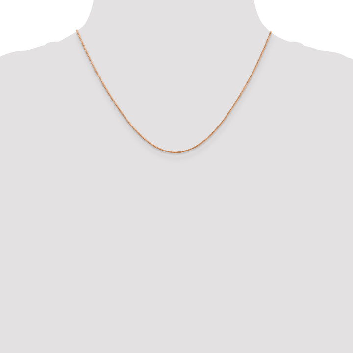 14K Rose Gold .7mm Ropa Chain