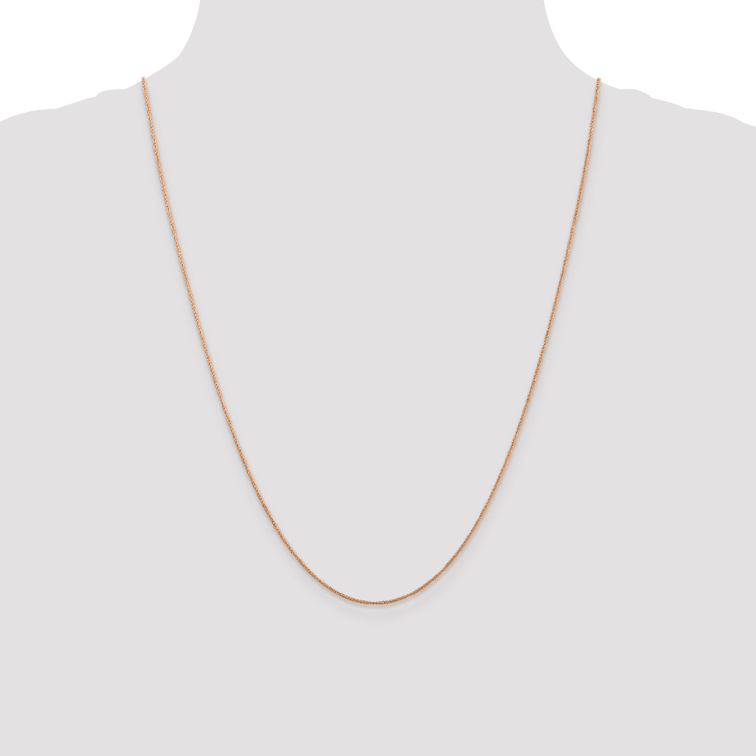 14K Rose Gold .7mm Ropa Chain