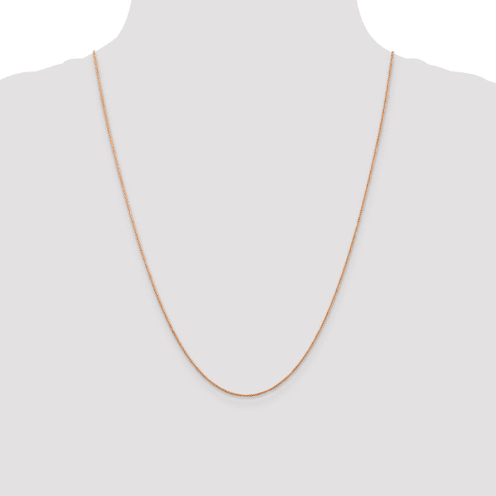 14K Rose Gold .7mm Ropa Chain