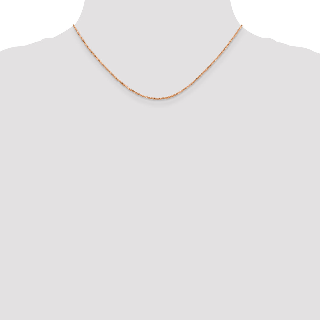 14K Rose Gold 1.1mm Ropa Chain