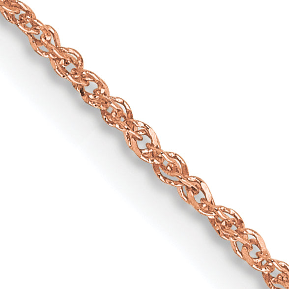 14K Rose Gold 1.1mm Ropa Chain