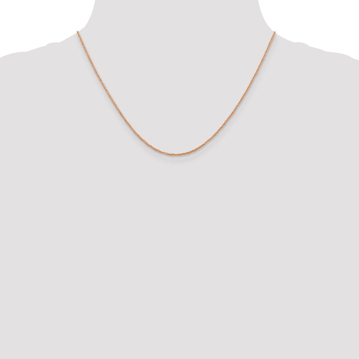 14K Rose Gold 1.1mm Ropa Chain