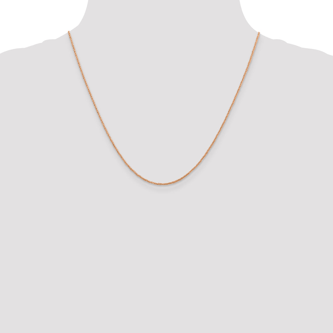 14K Rose Gold 1.1mm Ropa Chain