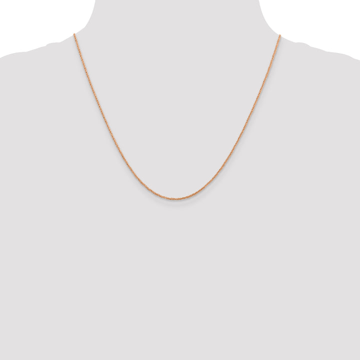 14K Rose Gold 1.1mm Ropa Chain
