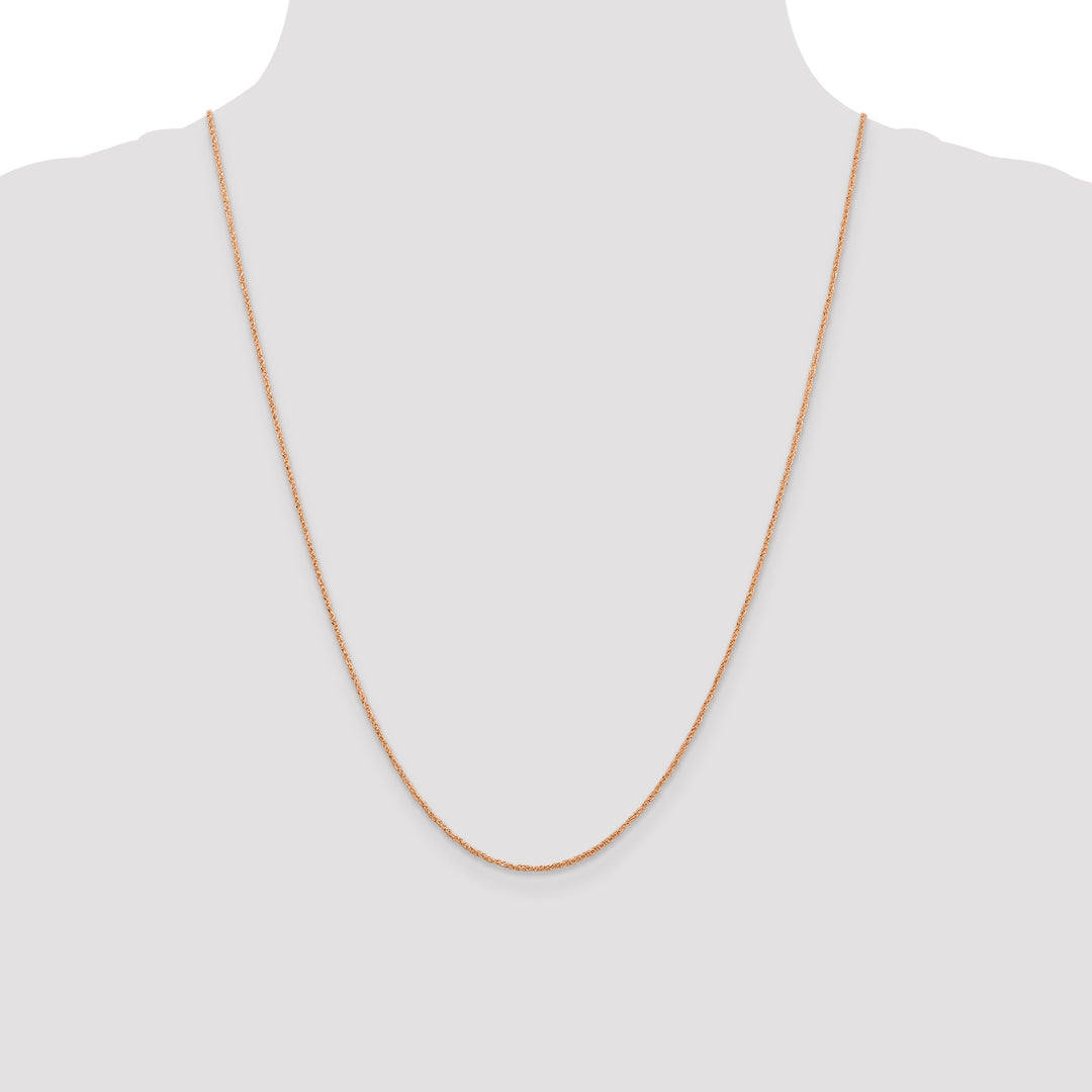 14K Rose Gold 1.1mm Ropa Chain