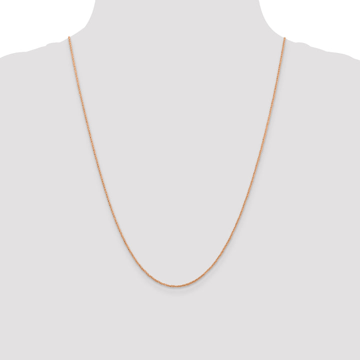 14K Rose Gold 1.1mm Ropa Chain