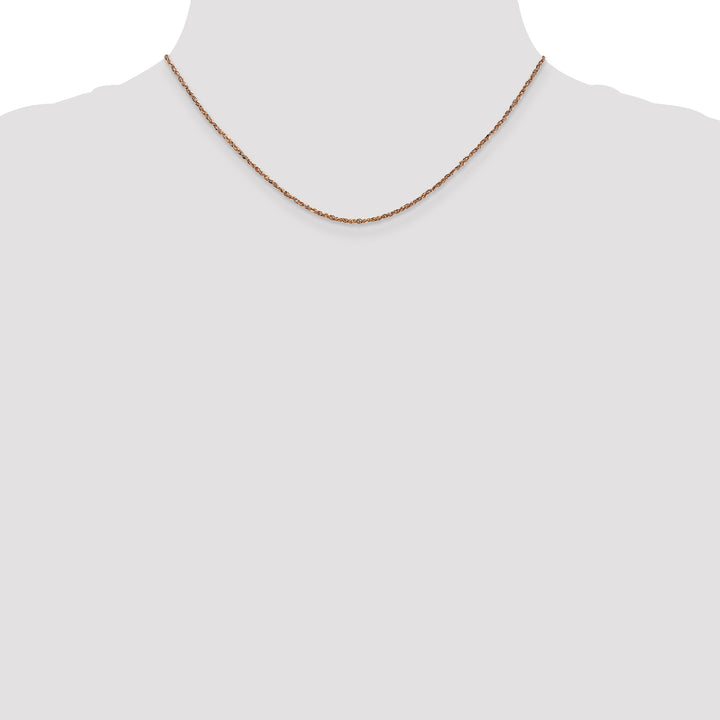 14K Rose Gold 1.7mm Ropa Chain