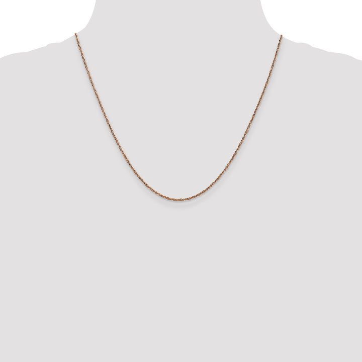 14K Rose Gold 1.7mm Ropa Chain