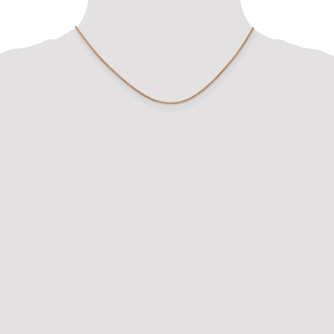 14k Rose Gold 1.0mm Box Chain