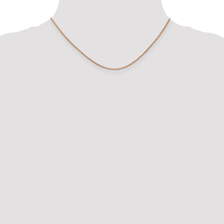 14k Rose Gold 1.0mm Box Chain
