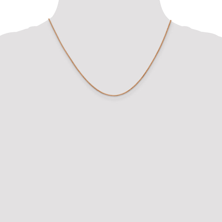 14k Rose Gold 1.0mm Box Chain