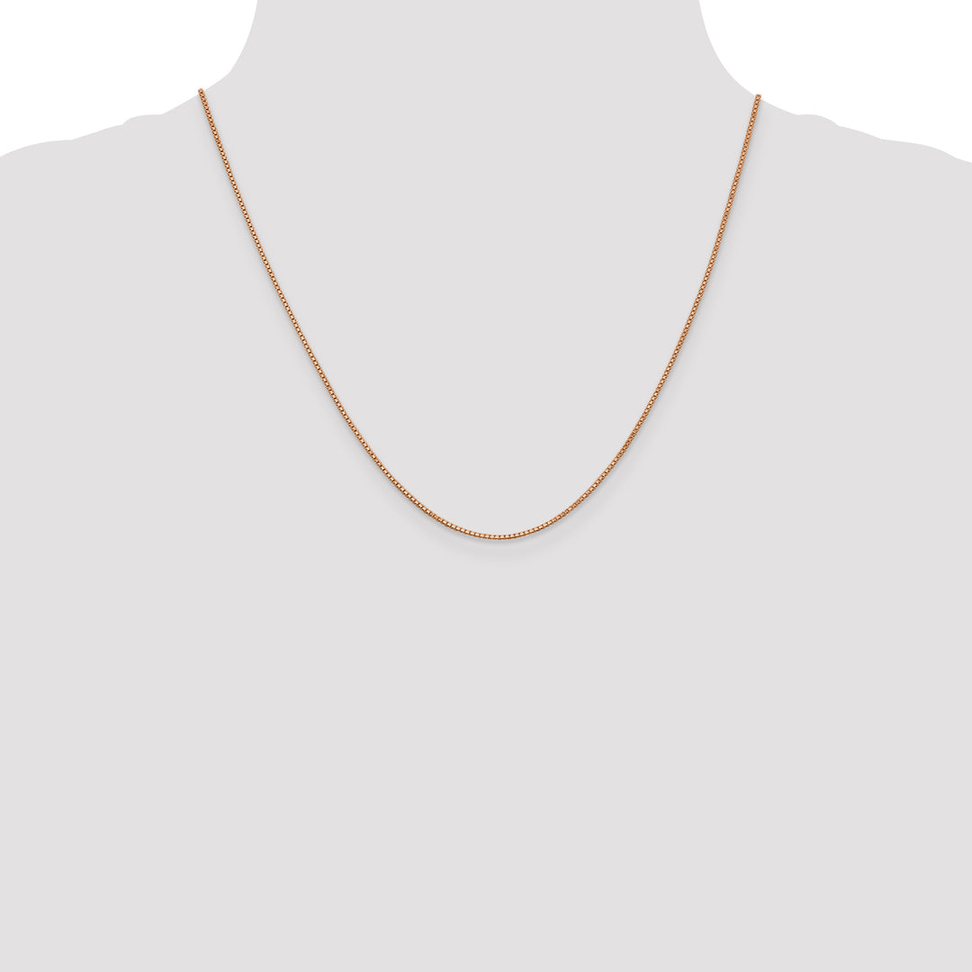 14k Rose Gold 1.0mm Box Chain