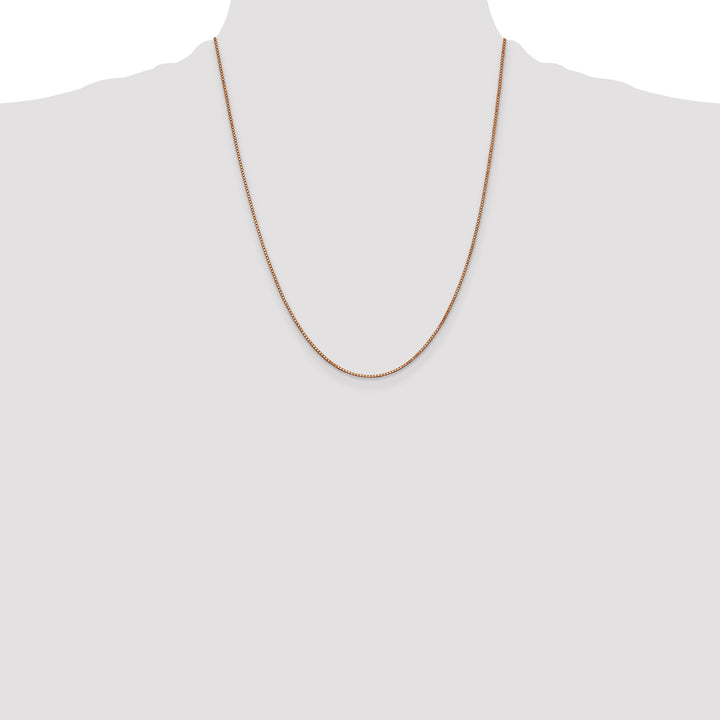 14k Rose Gold 1.0mm Box Chain