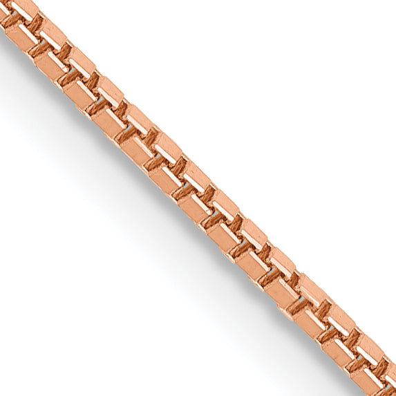 14k Rose Gold 1.0mm Box Chain